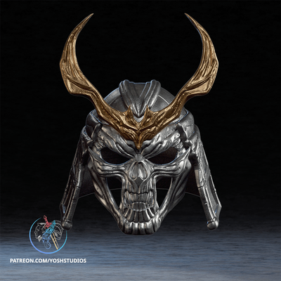 Shao Kahn MK2 Helmet — 3D Printed RAW DIY Cosplay Helmet Kit + Prop Replica