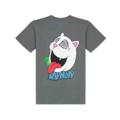 RIPNDIP Футболка с короткими рукавами «Spiraling» (угольная) Футболка с графическим рисунком