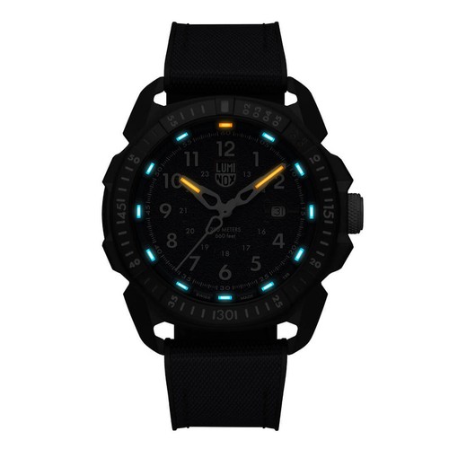 Pre-owned Luminox Men's Watch Ice-sar Arctic Navy Swiss Dive Black Case Blue Dial 1003.ice