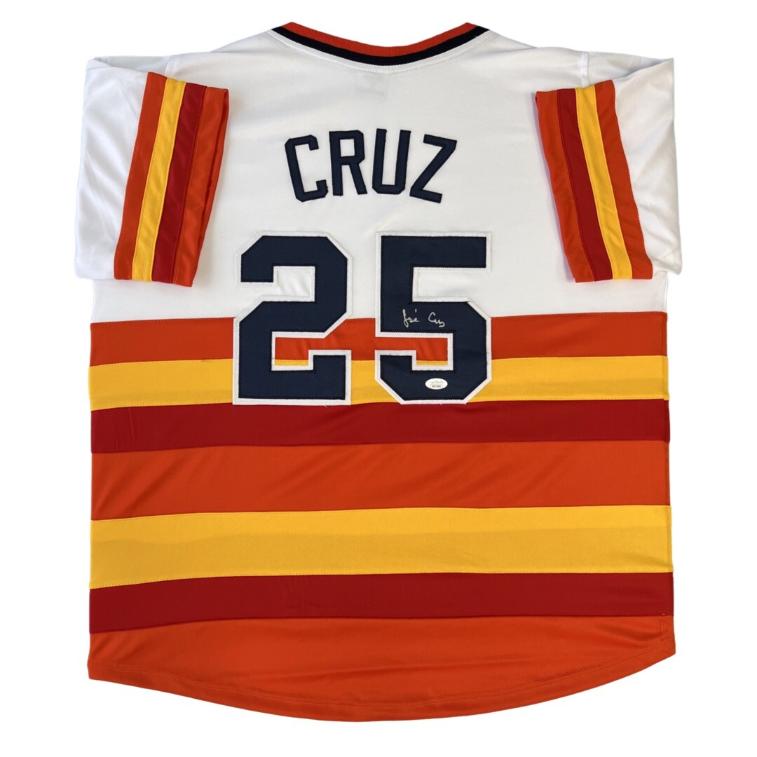 Jose Cruz Signed Autographed Rainbow Jersey JSA Jose Cruz Signed Autographed Rainbow Jersey JSA