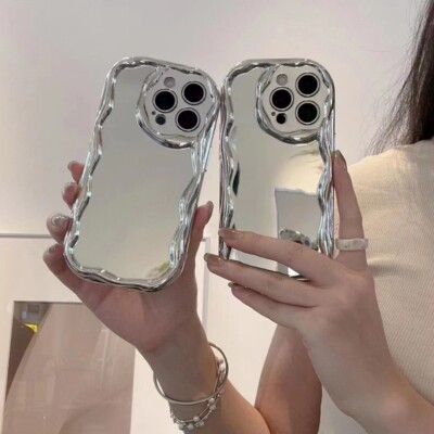 Imitation Mirror Plating Cream Shell Shockproof Covers For Various Phone Case
