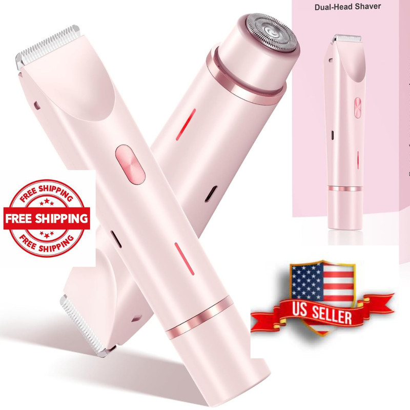 Glow Aura 2025 Women's Double-Ended Shaver 2-in-1, Bikini Shaver