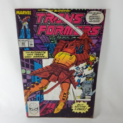 TRANSFORMERS Comic #60 1989 Marvel Low-Mid Grade Jose Delbo Cover Art