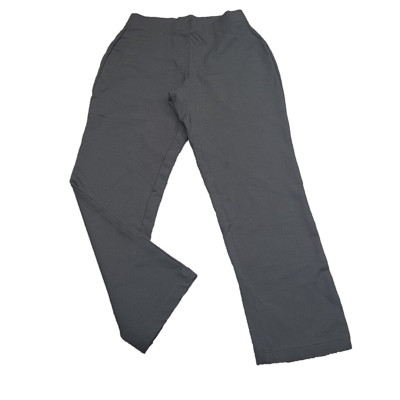 Susan Graver Ponte Straight Leg Pull On Dress Pants Petite XX-Small Sz Black