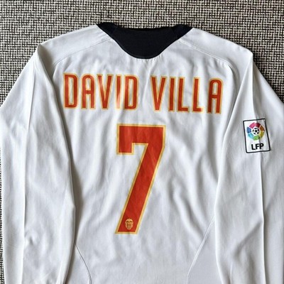 Valencia DAVID VILLA シャツ 7番 Valencia DAVID VILLA シャツ 7番 2007-08 Valencia Home Shirt