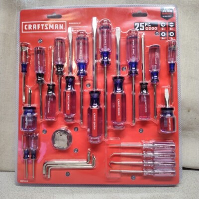 CRAFTSMAN 25-Piece  Screwdriver Set, Assorted, (CMHT65046) New, Sealed