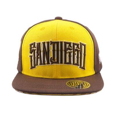 

Бейсболка Dyse One SD Classic Snapback (коричневая) с 6 панелями, Коричневый