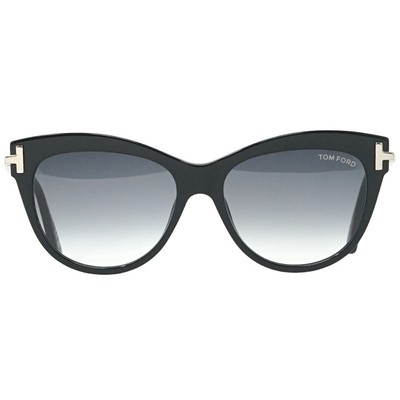 Pre-owned Tom Ford Kira Ft0821 01b Black Sunglasses