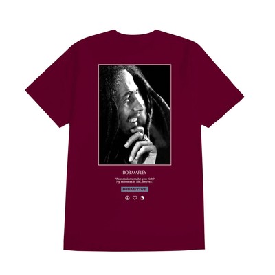 

Primitive Apparel Футболка с короткими рукавами Life Forever (бордовая) Футболка с рисунком, Burgundy