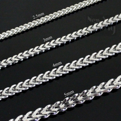Franco Chain Stainless Steel Foxtail Quality Jewelry 24