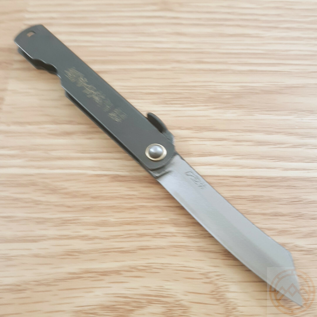 Higonokami Triple Folding Knife 2.63" SK5 Carbon Steel Blade Stainless Handle 