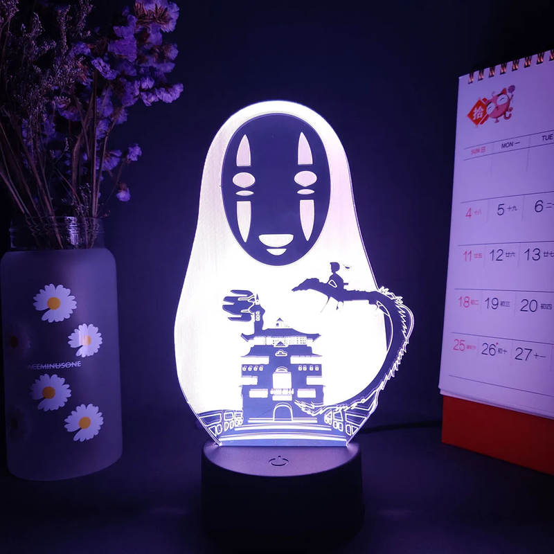 No Face LED Lamp - Anime Nightlight Decorative Ghost Figure for Bedroom