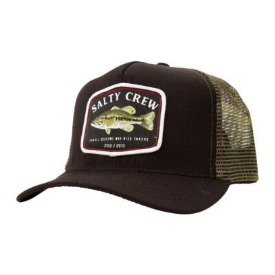 Бейсболка Salty Crew Bigmouth Snapback Trucker (черная) с 5 панелями