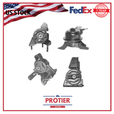Engine Motor & Trans Mount Set 4PCS for 98-02 Toyota Corolla 1.8L for Auto 4Spd