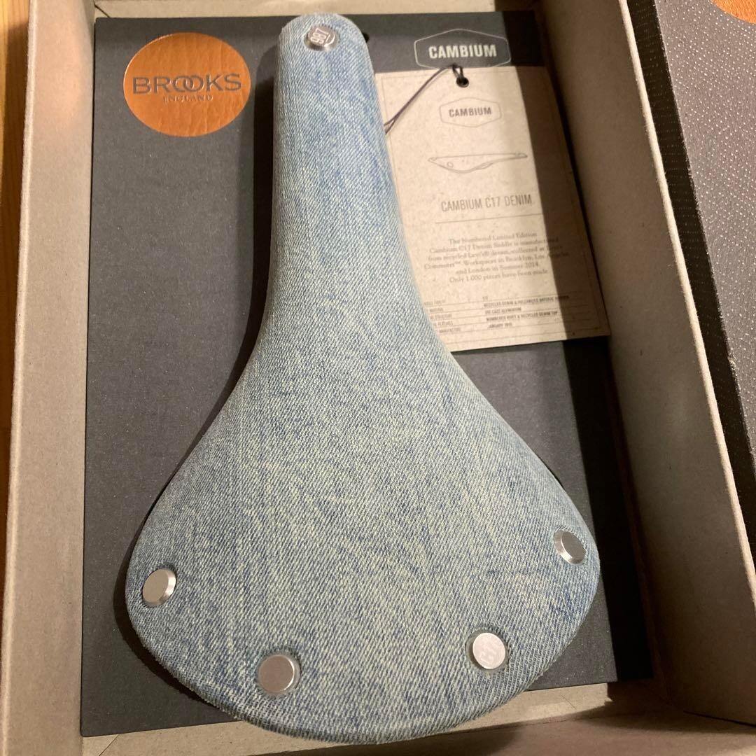 Brooks Cambium C17 Levi's カンビウム デニム Brooks X Levis C17 Saddle Limited Denim Numbered Unused With Box