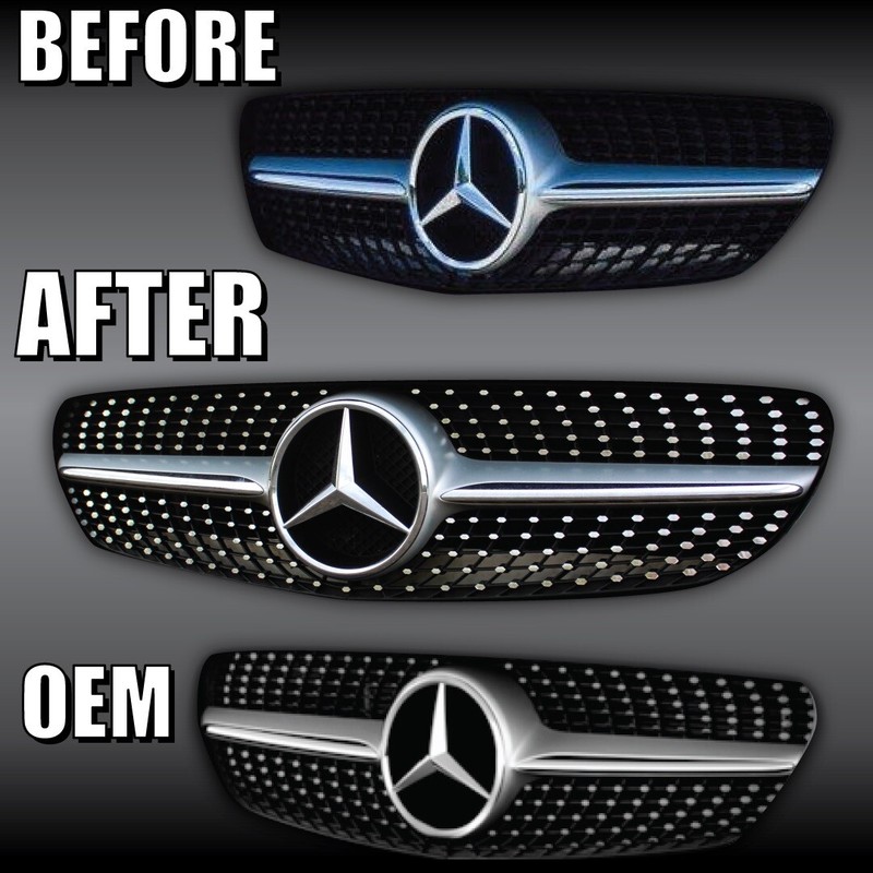 1 fit MERCEDES FRONT GRILLE STAR EMBLEM LOGO GRILL BADGE S550 SL GL ML