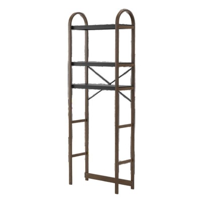 Umbra Bellwood Over the Toilet Shelf Storage Unit Black Walnut