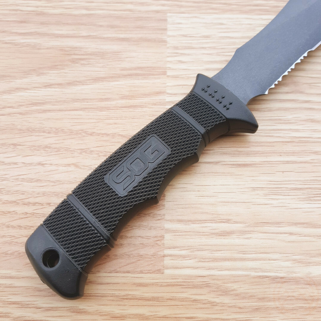 SOG Seal Pup Fixed Knife 4.75" AUS-8 Stainless Blade Reinforced Zytel Handle