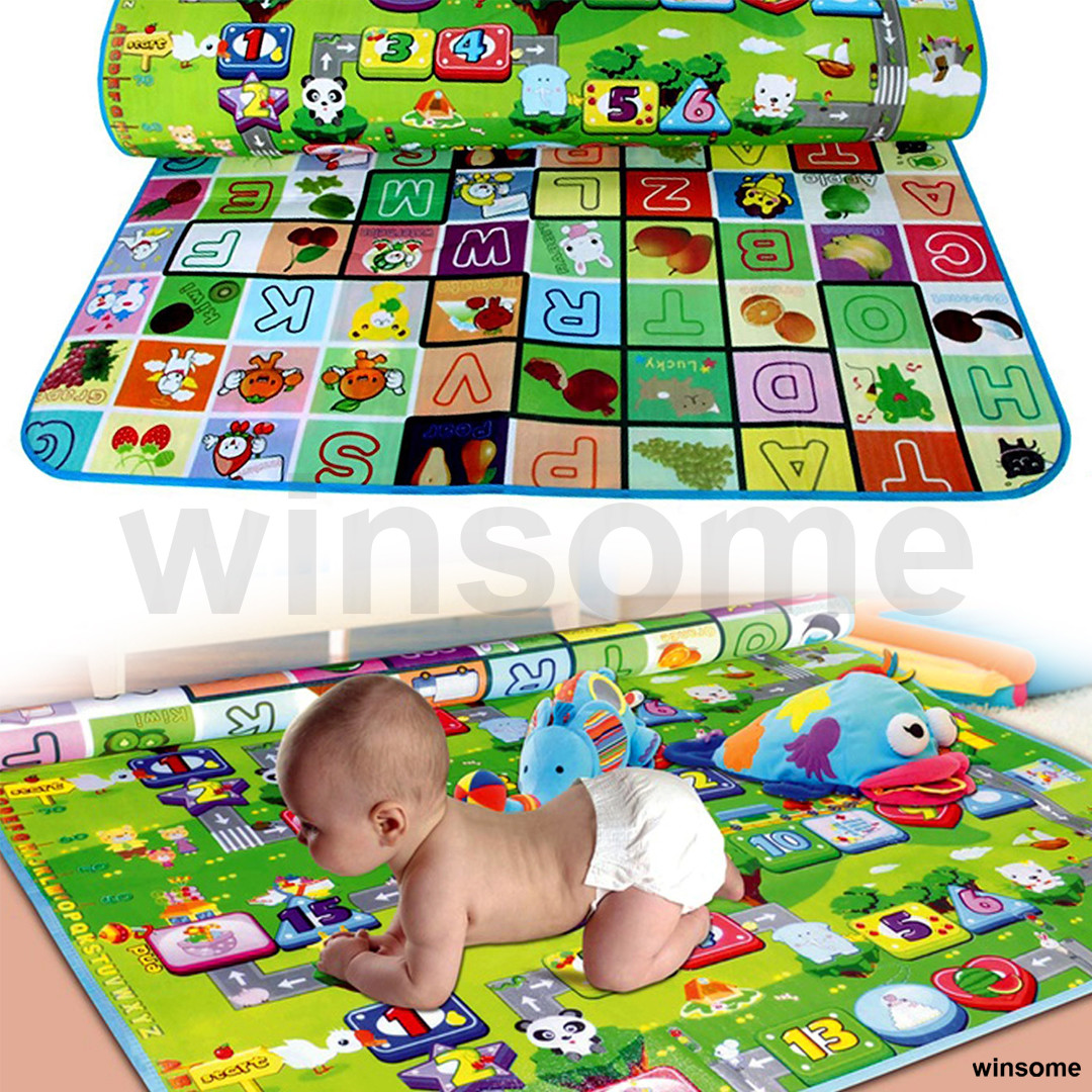 Extra Large 2 Side Soft Foam Educational Baby Kids Toddler Floor Play