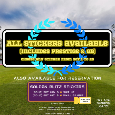 All Stickers Available - Includes Prestige & GB - Sending 24/7  