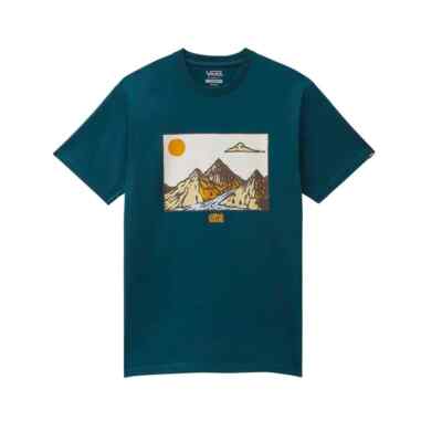 

Футболка Vans MT Vans II с коротким рукавом (темно-бирюзовый), Deep teal