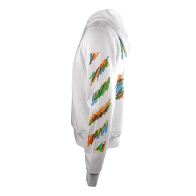 Pre-owned Off-white Jumbo Marker Oversized Fit White Hoodie