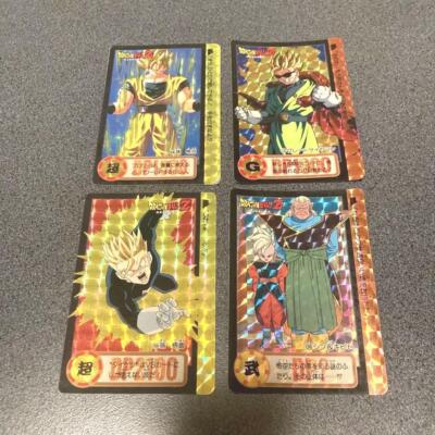 ドラゴンボールカード Dragon Ball Z (1993) 4-piece set 1993 Dragon Ball Z SERIES 1 RARE CHARACTERS COLLECTION Full