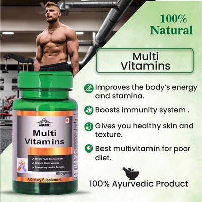 CIPZER MULTIVITAMIN 60CAPSULE | ENERGY AND STRENGTH BOOSTER, BONE HEALTH IMPROVE