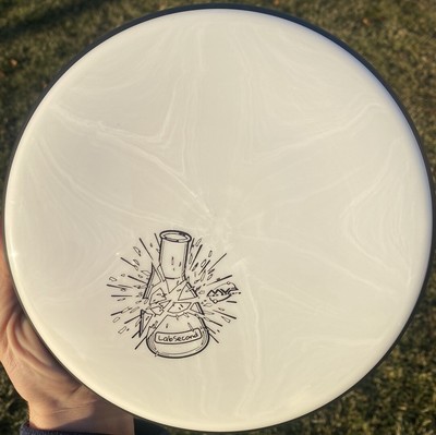 Brand New Creme/White MVP Lab Second Neutron Glitch - 150g - Disc Golf Disc