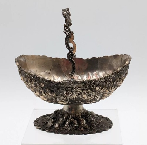 西ドイツ【Silver Plated】籠 バスケット 葡萄 アールヌーヴォー