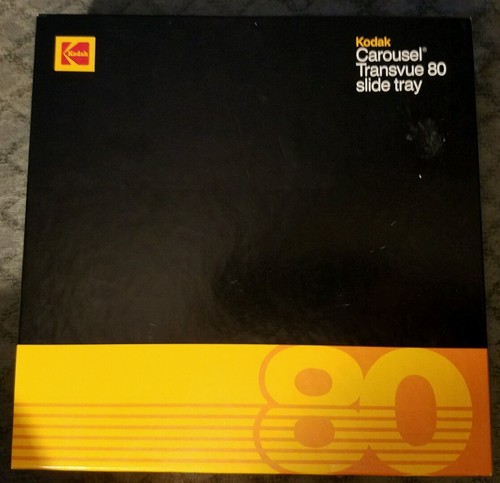 Kodak Carousel Transvue 80 Slide Tray with the Box