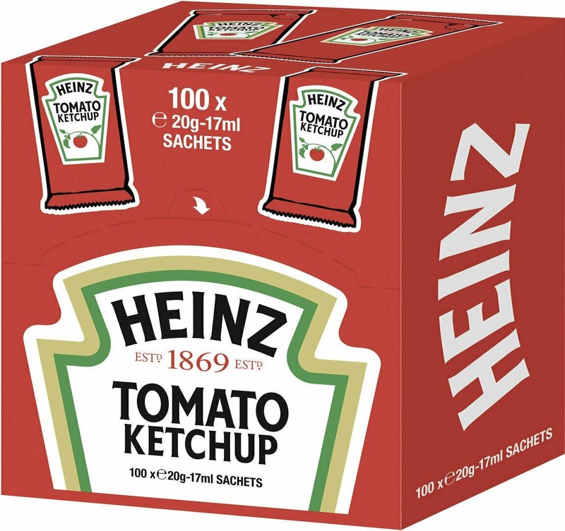Heinz Ketchup Portionsbeutel 100 X 20g/17ml Beutel