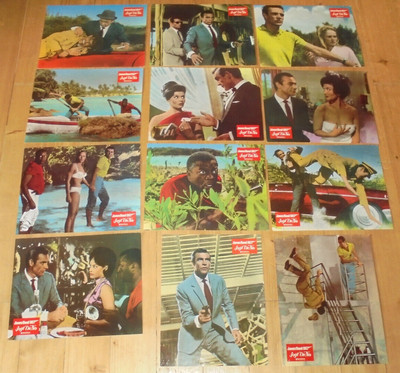 DR. NO - set of 12 german LC´s RR 70´s - SEAN CONNERY James Bond 007 ANDRESS
