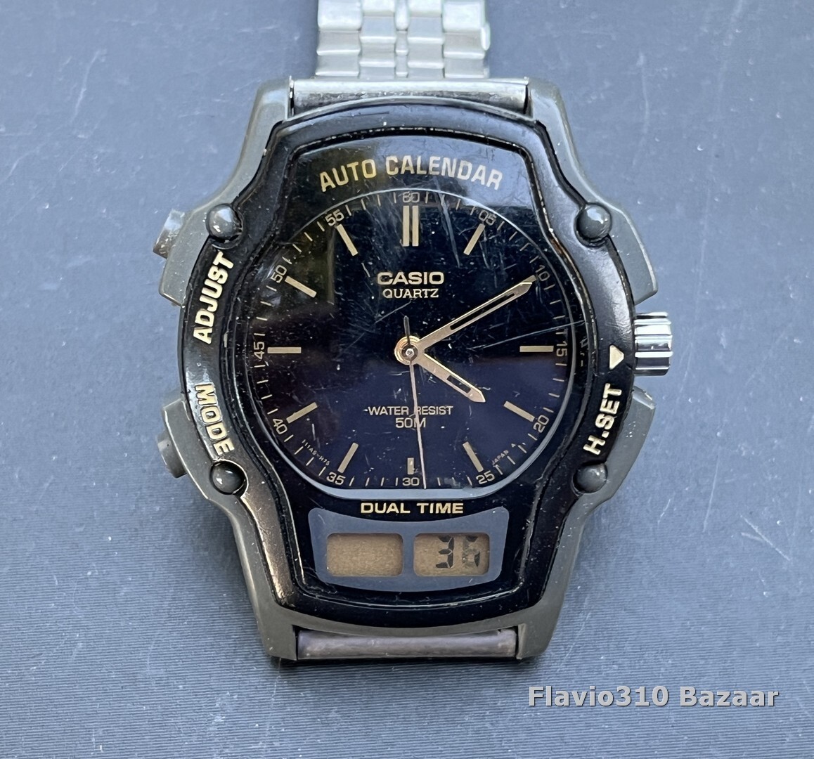 MSX「アイスワールド」CASIO CASIO AW-24 (2318) Analog/Digital Japan Movement 39mm Watch