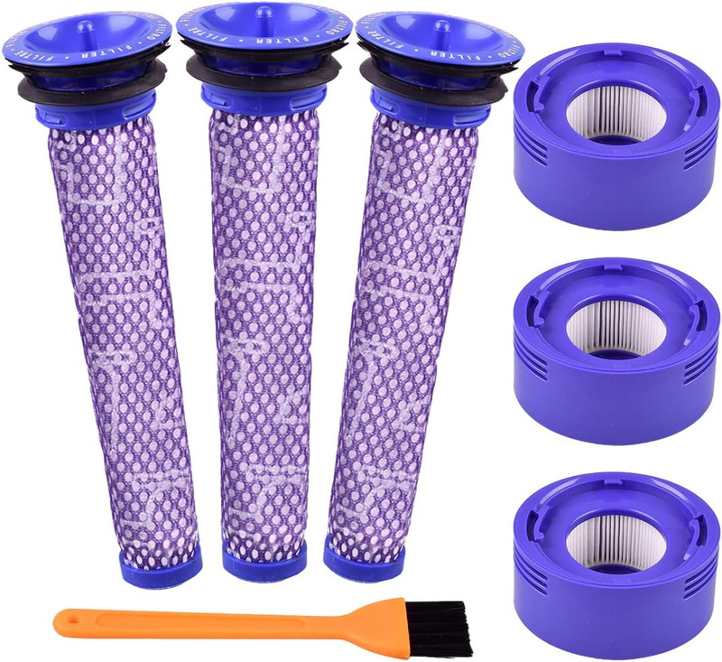 6 Pack Filter Replacement for Dyson V7 Motorhead, V7 Absolute, V7 Animal, V8 Ani
