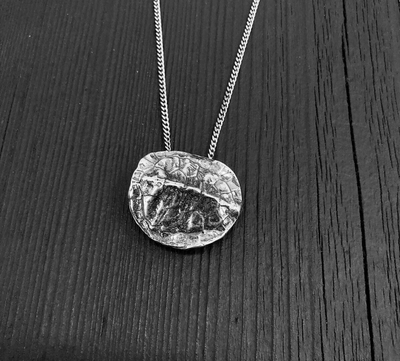 Terrapin Shell Necklace Silver Turtle Shell Pendant necklace
