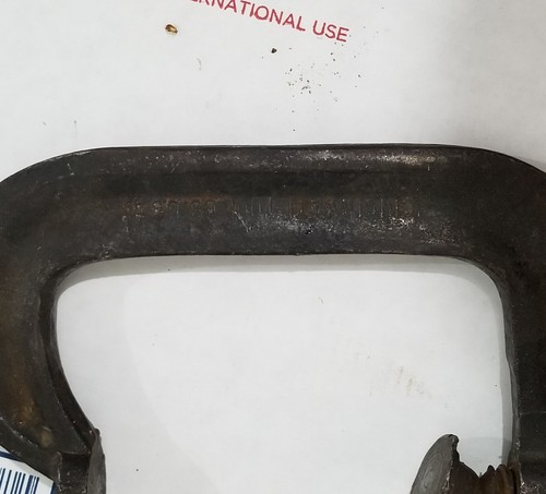 Antique Vintage HARGRAVE Machinist Standard C-Clamp 4