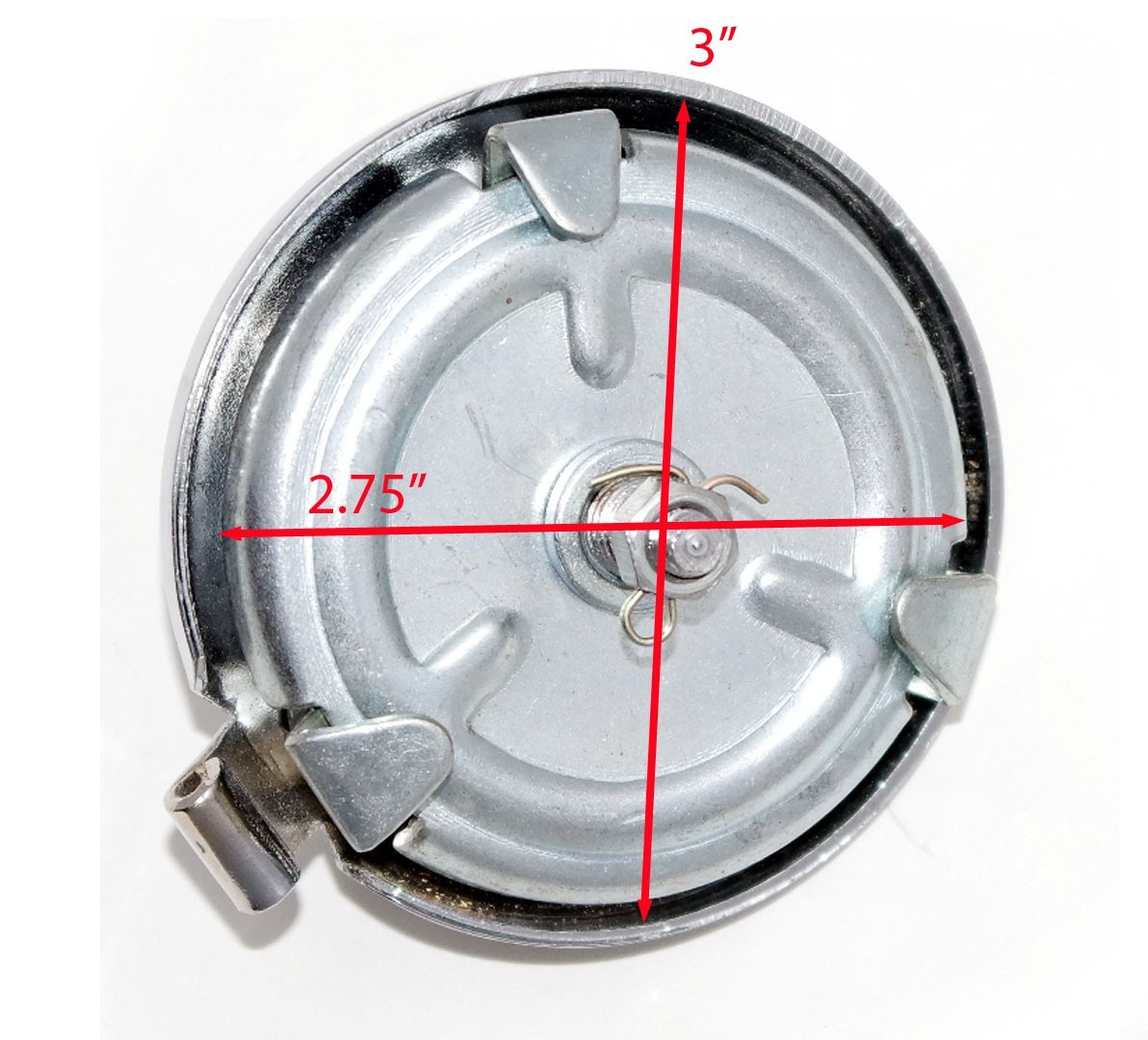 Wing Nut Hinged Flip Fuel Tank Filler Cap Lid 3" For Norton Triumph Ariel BSA AJS