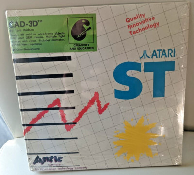 CAD-3D by Antic Software; Atari ST, Disk w/manual NOS; GEM Mouse required