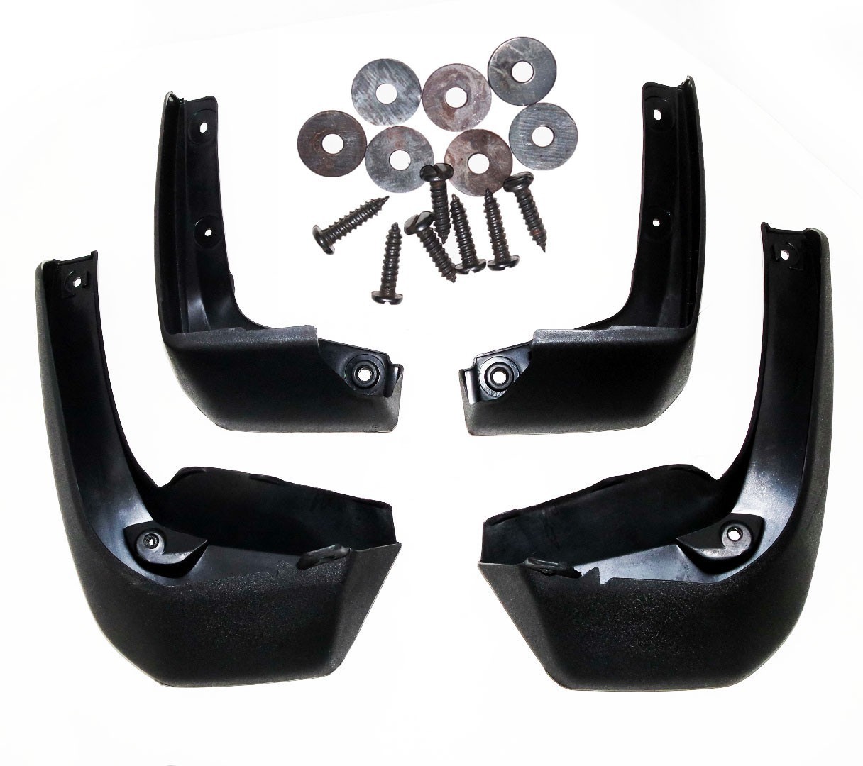 Mud Flaps Mudguard Splash Guards Cut Type Black Plastic For Honda JAZZ 