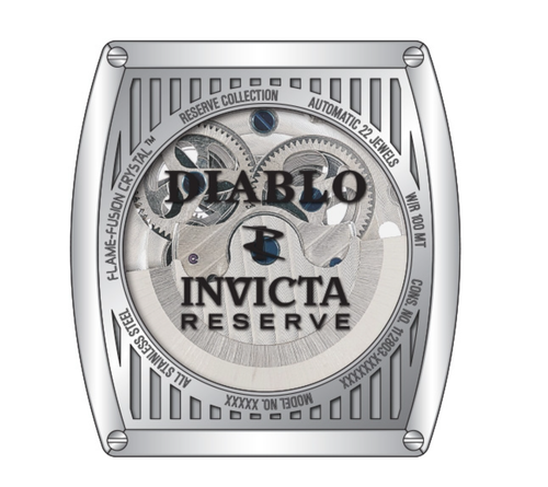 Pre-owned Invicta Reserve S1 Rally Diablo Men 51mm Dual Time Automatic Crystal Watch 43420