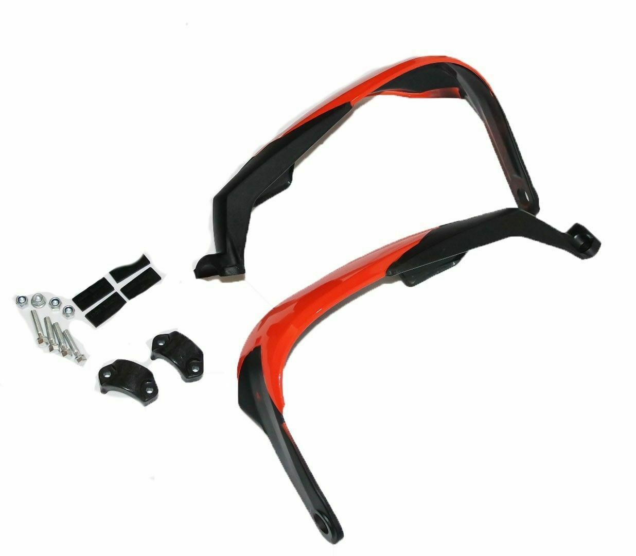 Nos Custom Painted Handlebar Hand Guard Set Black Orange Fits For KTM 
