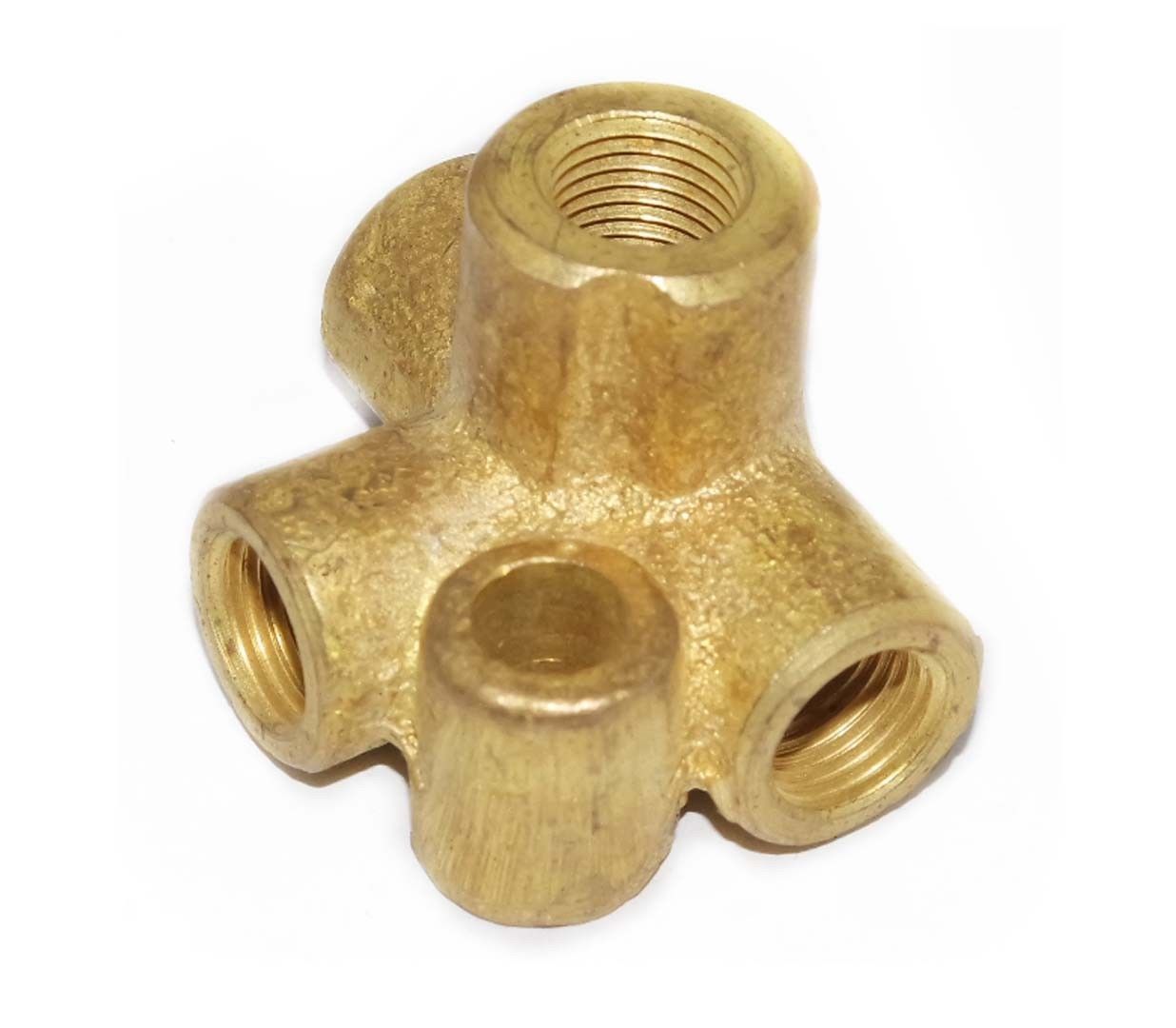 Brass Made 4 Way Brake T Union Pipe Connecter For Willys Ford Jeeps 