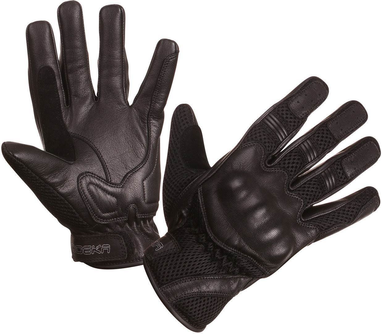 Motorrad-Knöchelpolster Handschuhe – Schwarz, Belüftet, Größe XXL, Mit Carbon-Schutz & Rindsleder