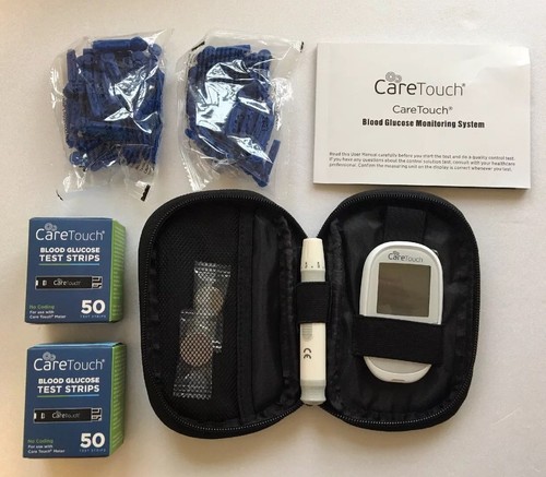 Care Touch Diabetes Kit: Blood Glucose Monitoring System New in Damaged Box