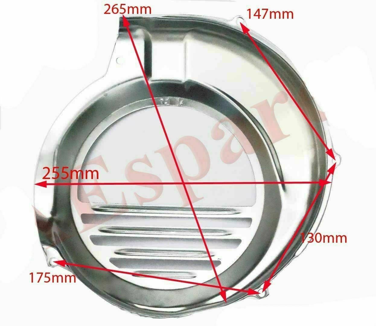 Vespa PX LML Star Stella Fly Wheel Cover Chrome Electronic Kick Start  
