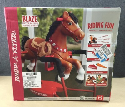 NEW IN BOX RADIO FLYER 381 ''BLAZE'' INTERACTIVE RIDING SPRING HORSE SALE