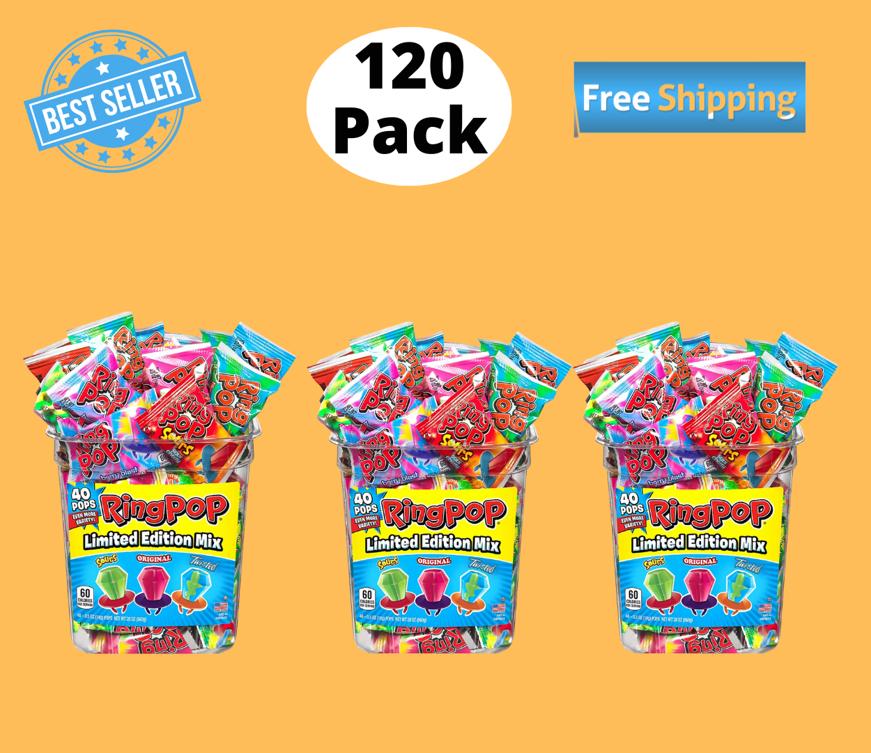 Ring Pops Variety Box, 120 ct. (No Ship to CA) | eBay
