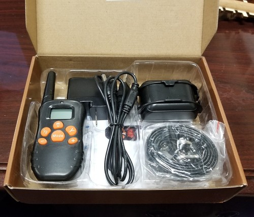 Electric Shock Anti Bark Collar Dog Train Collar With LCD Remote Control