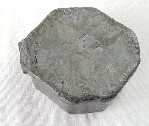 Vintage N-F Metals of Seattle Lead Ingot bar 5 Pounds 5 Lbs. Non-ferrous rare